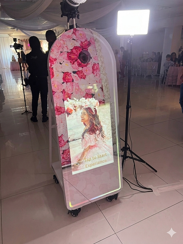 Keychain Station with Mirror booth Package