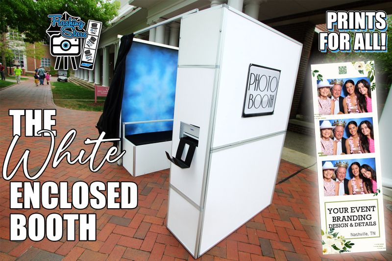 The White Enclosed Photobooth