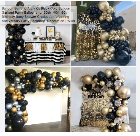 Balloon Design Services - Garland, Backdrop, Bouquet