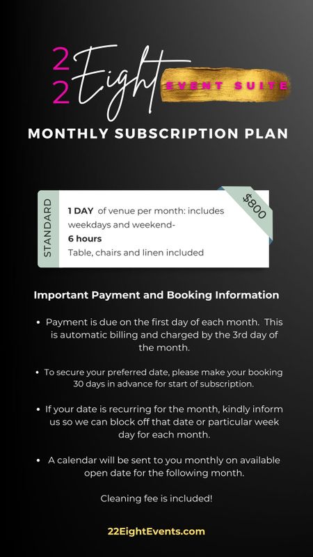 -STANDARD -Monthly Subscription Plan