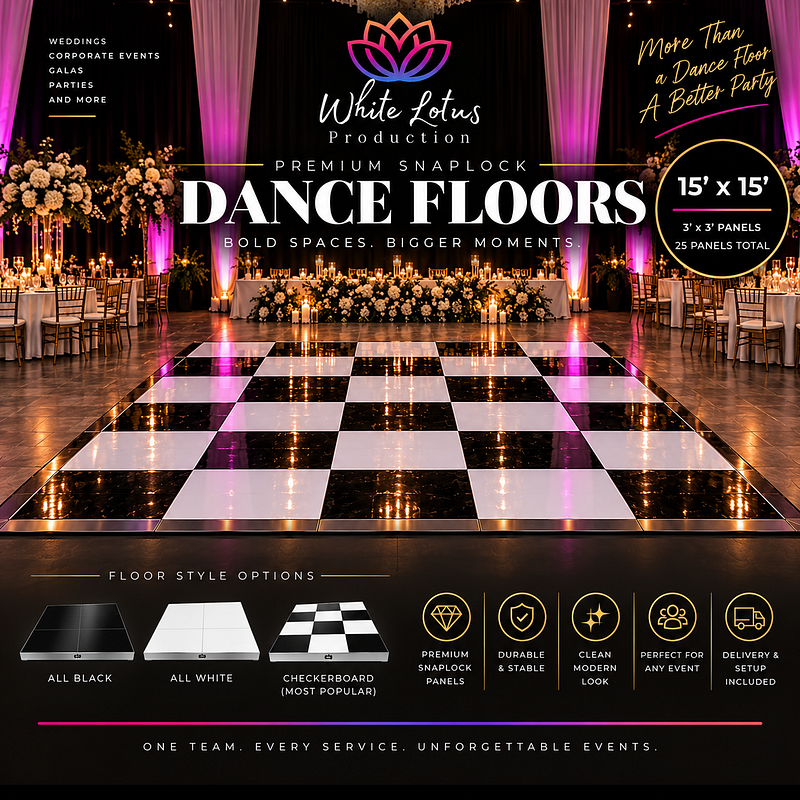 15′ × 15′ Indoor Dance Floor