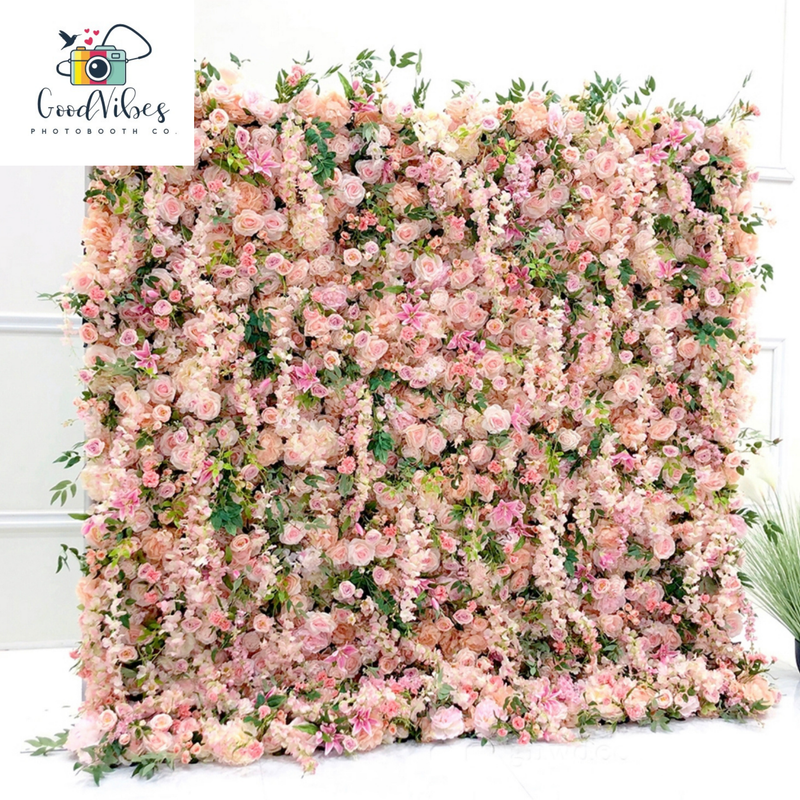 Premium Spring Rose Flower Wall