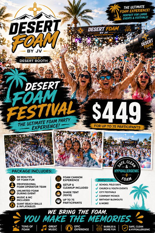 🌴 Desert Foam Festival