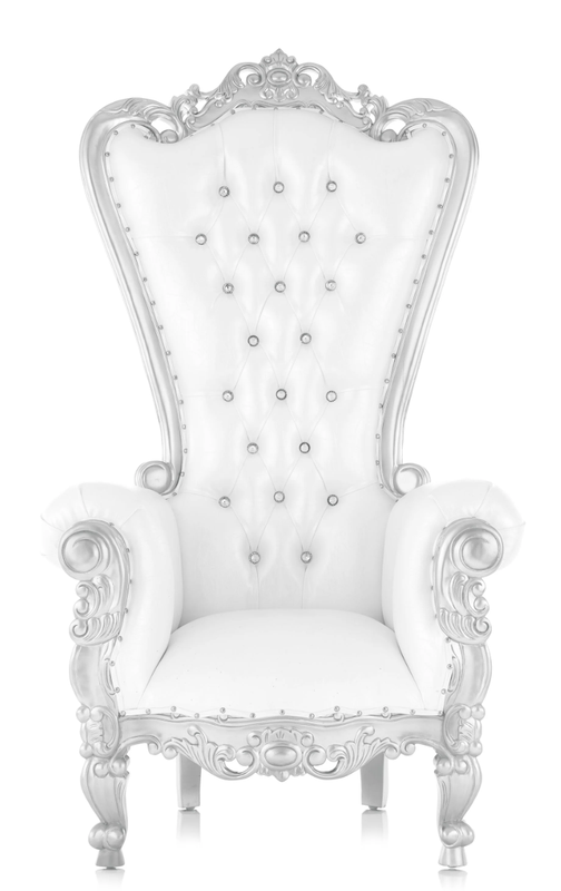 One Silver Queen Throne Chair $250/day