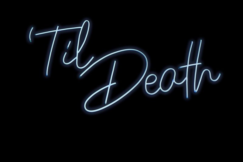 LED Neon Sign - "Til Death"