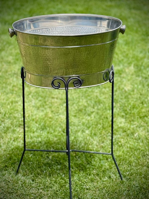 Stainless Steel Silver Beverage Tub 
