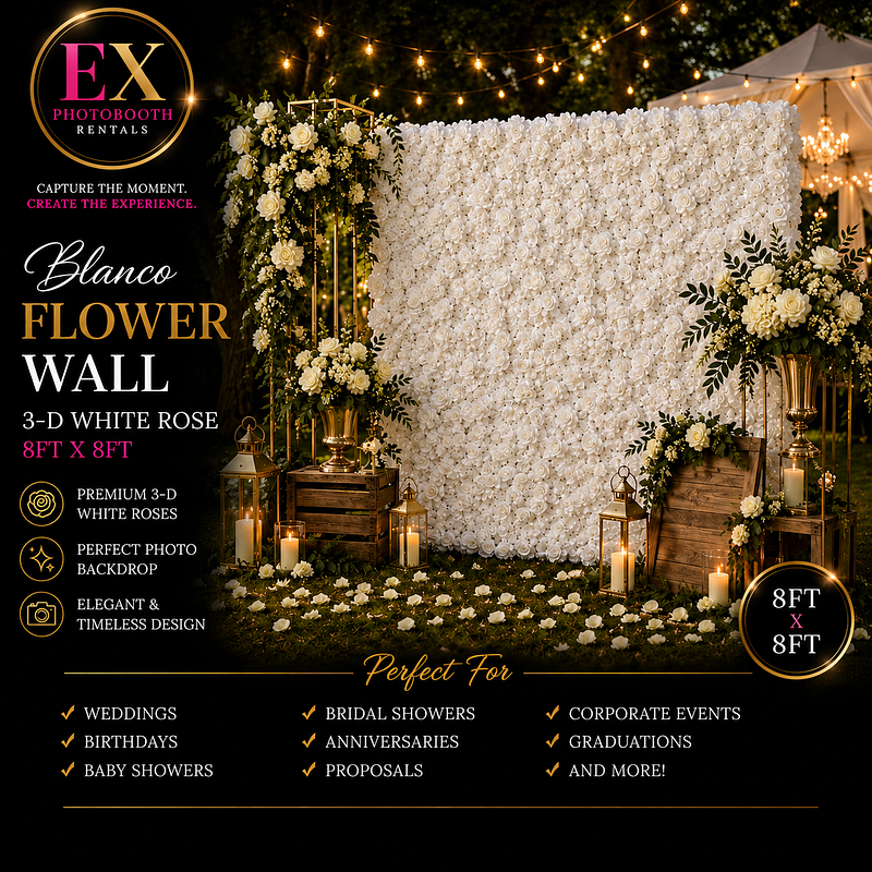 Blanc Bloom Flower Wall