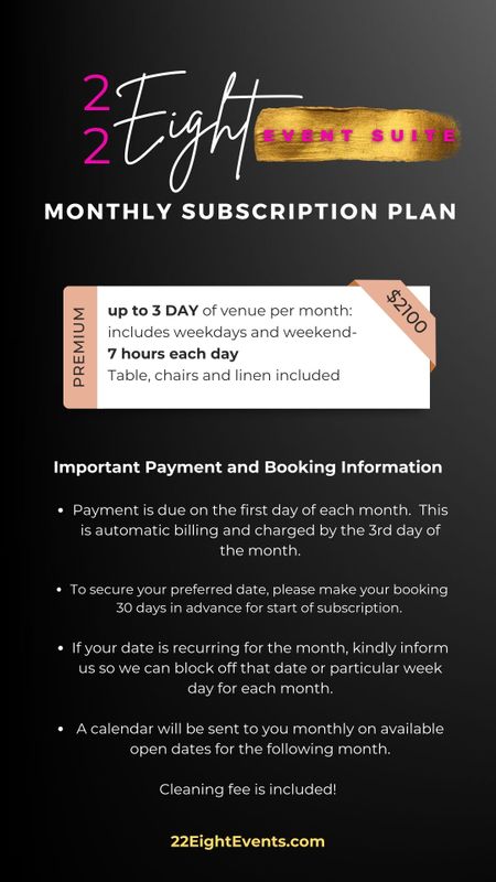 -PREMIUM- Monthly Subscription Plan