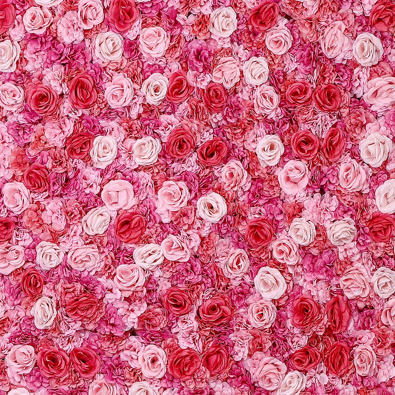 Pink Floral Wall