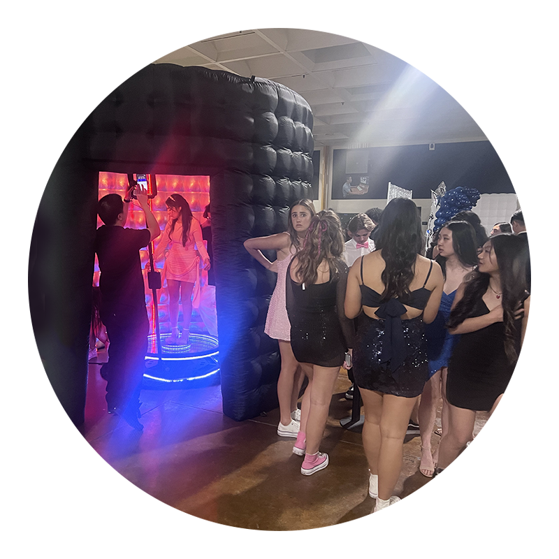 360 LED Tube Booth 