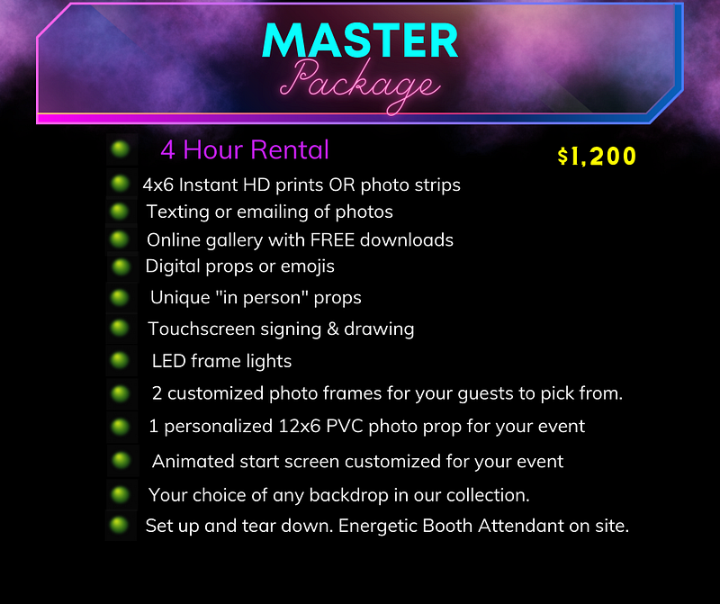 Mirror Booth- Master Package