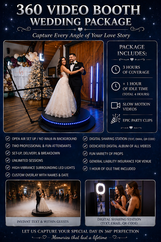 360 VIDEO BOOTH OPEN AIR WEDDING PACKAGE