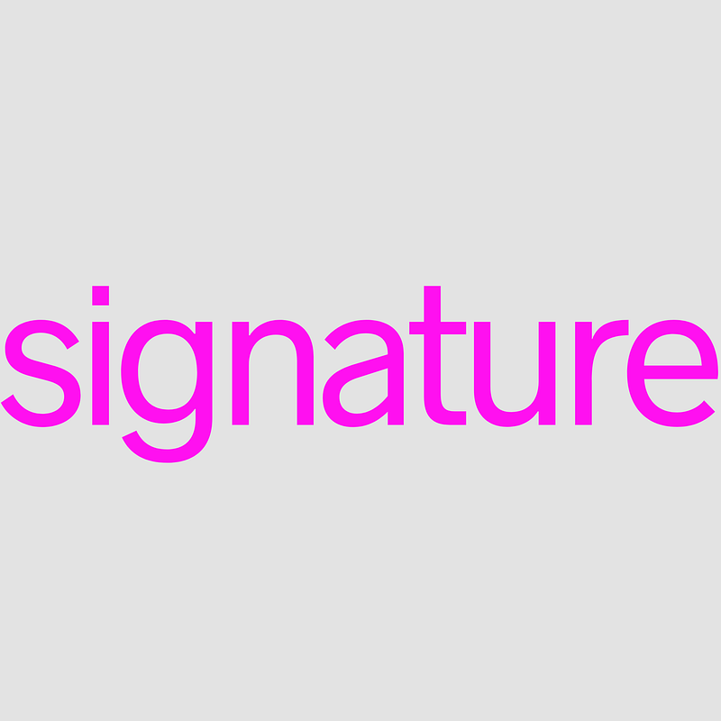 Signature