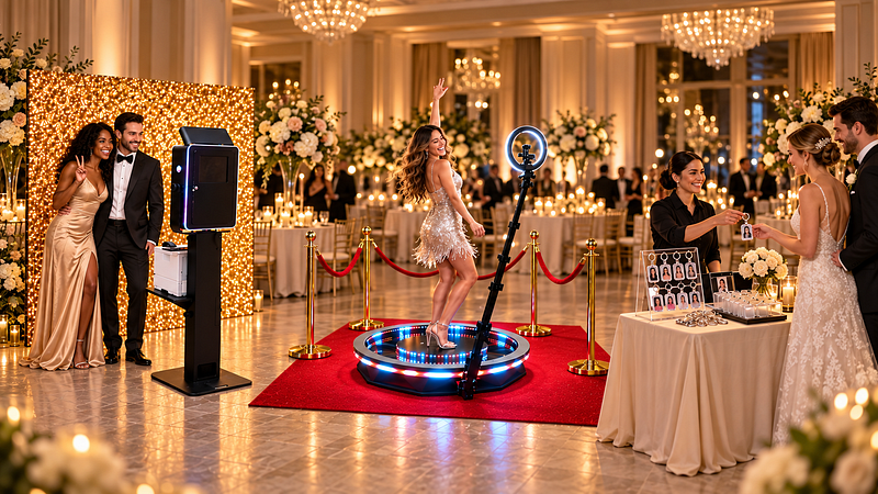 Open-Air Photo Booth + 360 Booth + Keychain Station (2 Hours)