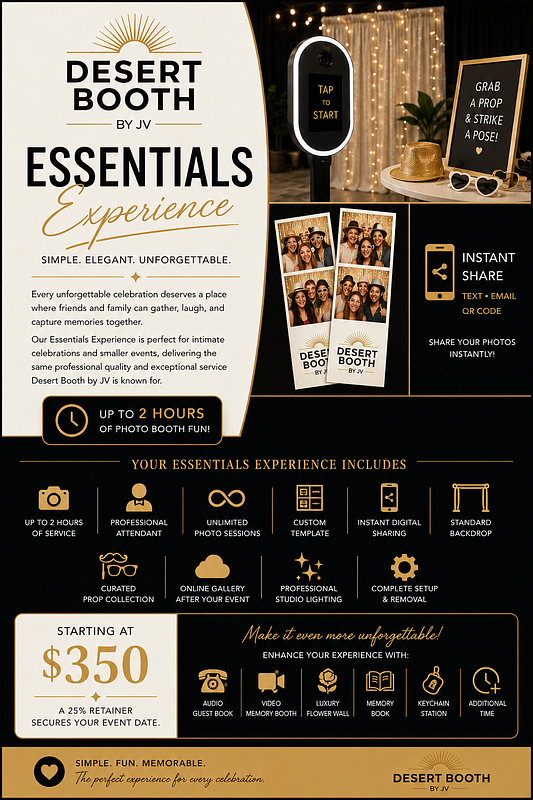 ✨ Desert Booth Essentials Experience