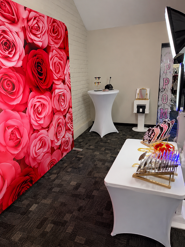 Pink Roses Backdrop