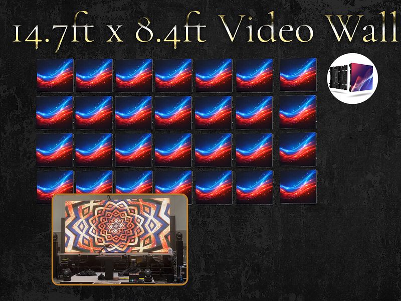 14.7ft x 8.4ft Video Wall