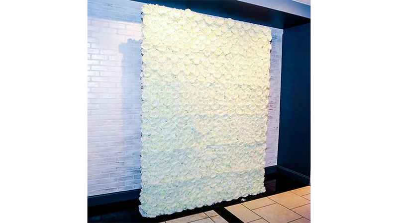 WHITE FLOWER WALL PANELS