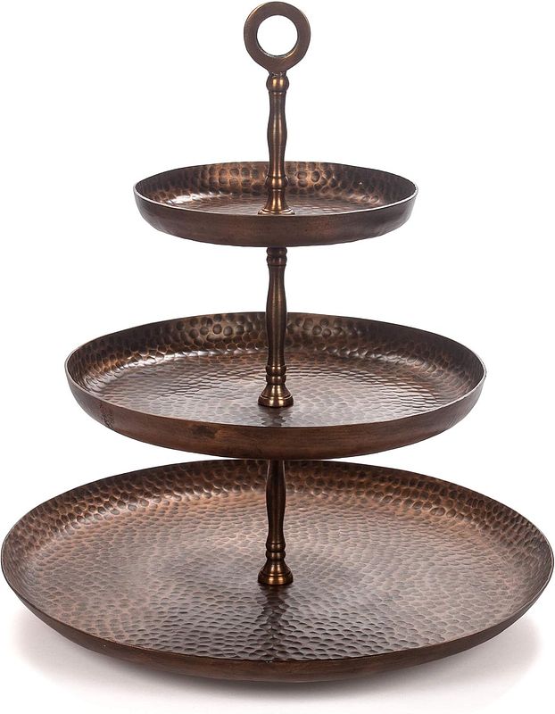 3 Tier Stand in Antique Copper ~ Dessert or Oyster Display $25/day