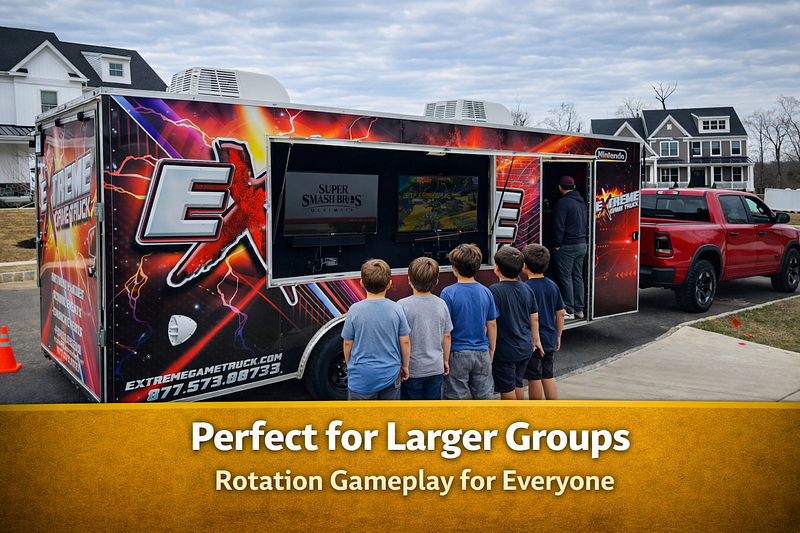 Game Truck Party with Online Gaming (16 or more guests)