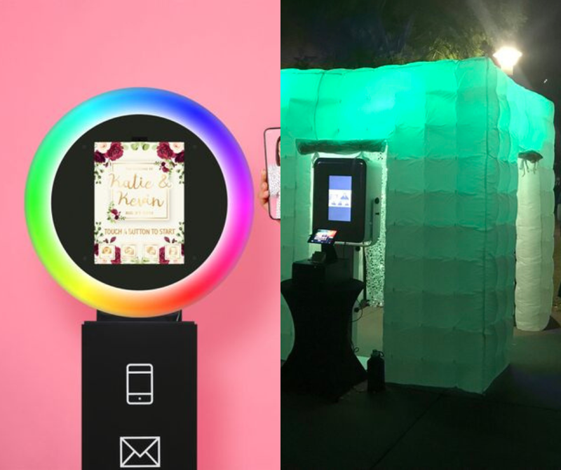 Enclosed Selfie Station with Prints