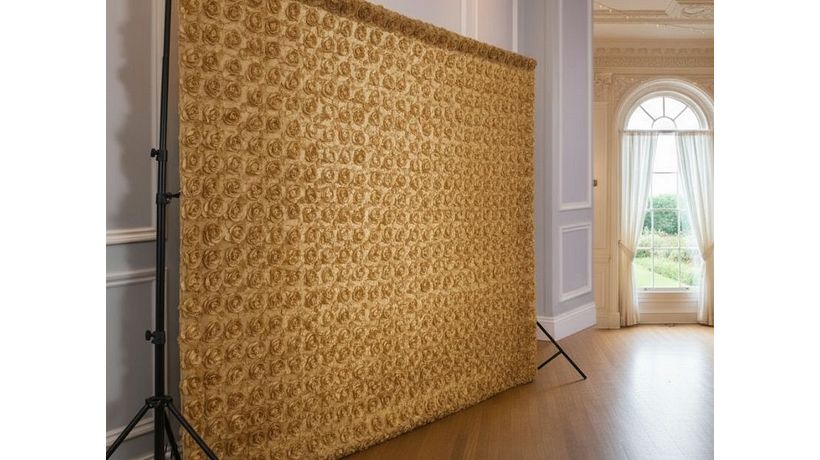 Gold rosette backdrop