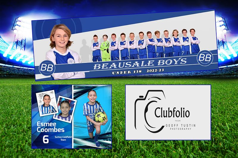 Clubfolio Team and Club photography at your own venue with indoor facilities. 
