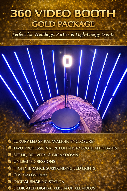 360 VIDEO BOOTH GOLD PACKAGE