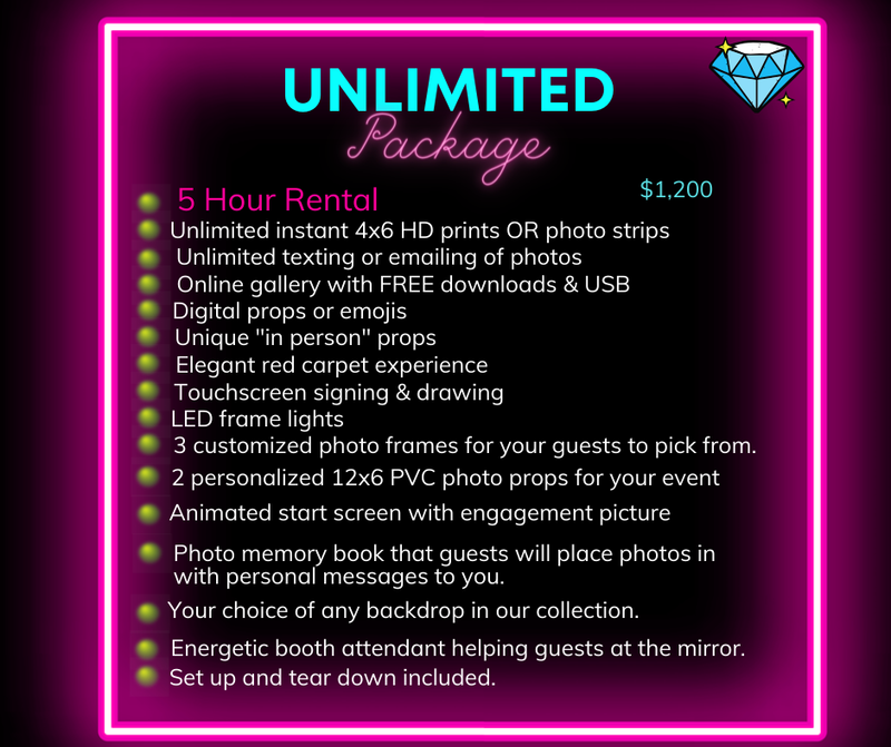 Mirror Booth- Unlimited Package