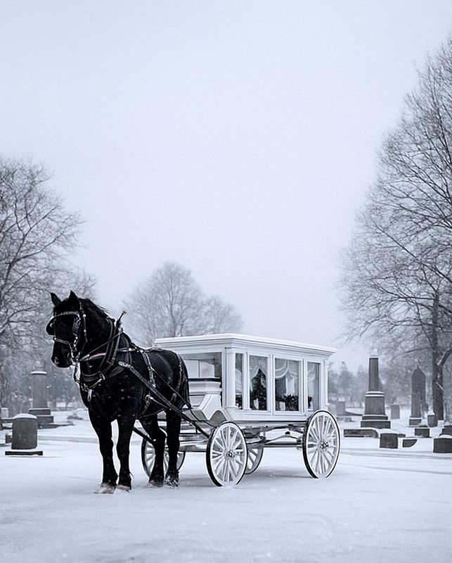 Horse drawn funeral celebration of life 