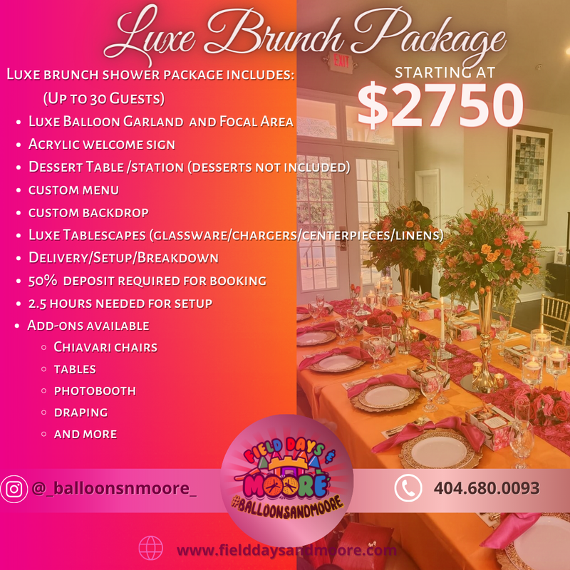 Luxe Brunch Package