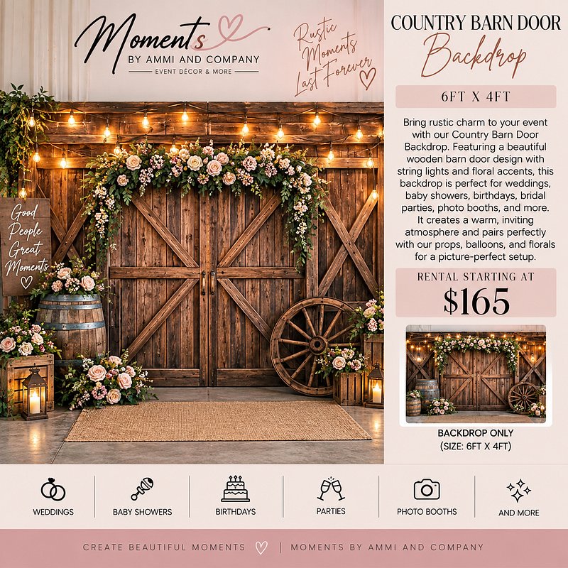 Rustic Barn Country Backdrop