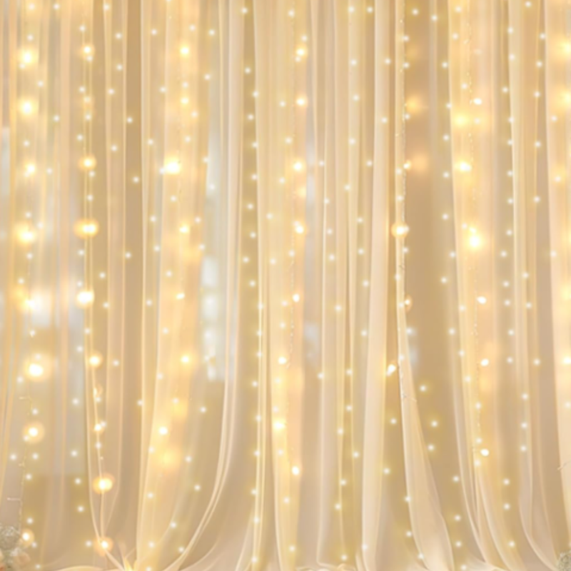 Sheers with Fairy Lights Backdrops