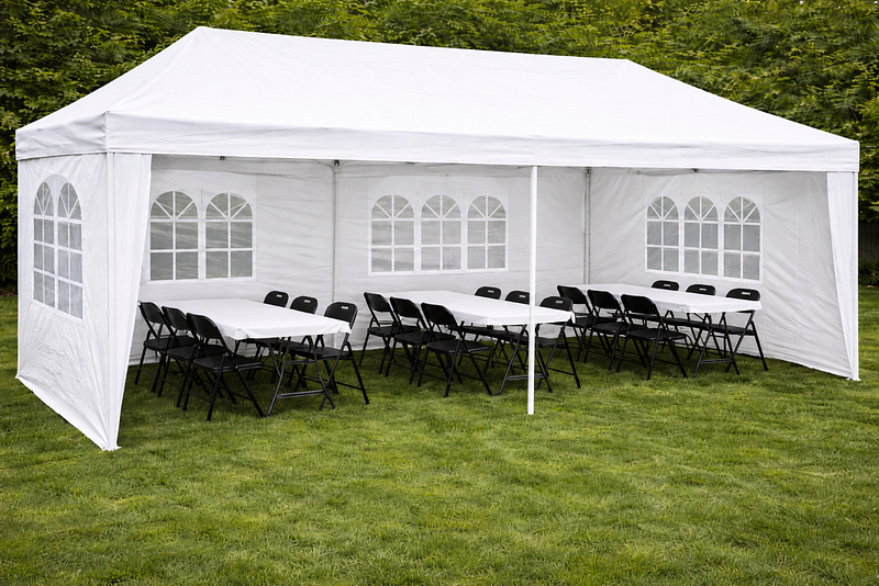 10' x 20' Tent, Table and Chair Rental- Weekend Rental