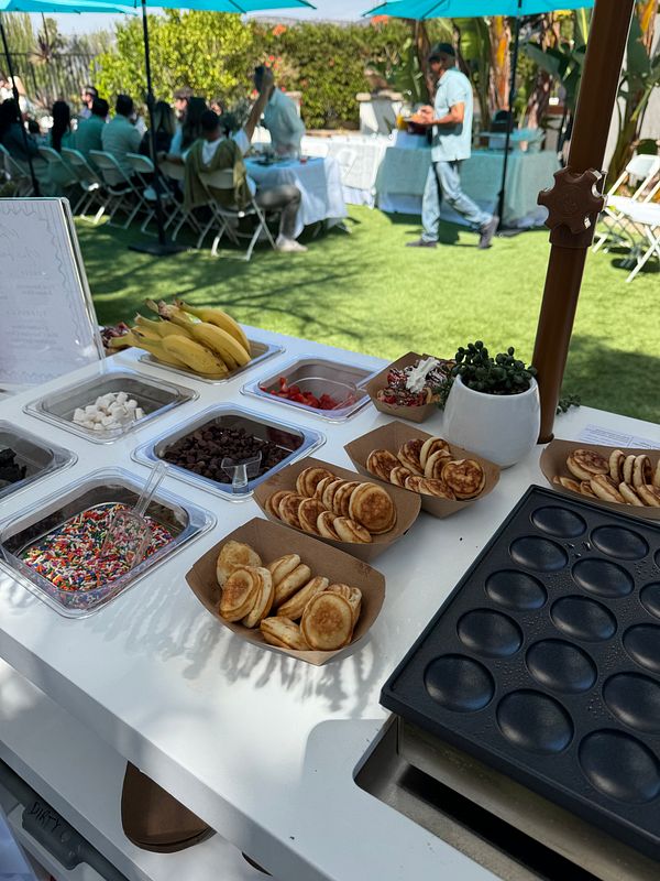Mini Pancake Catering - Sweet Start Package 25 guests