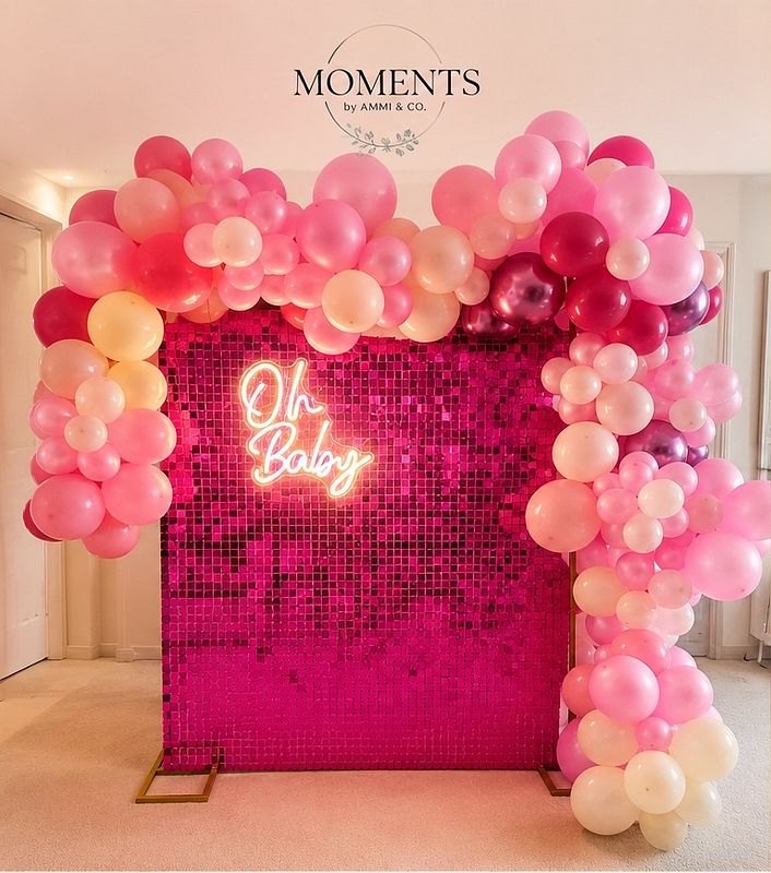 Pink Shimmer Wall