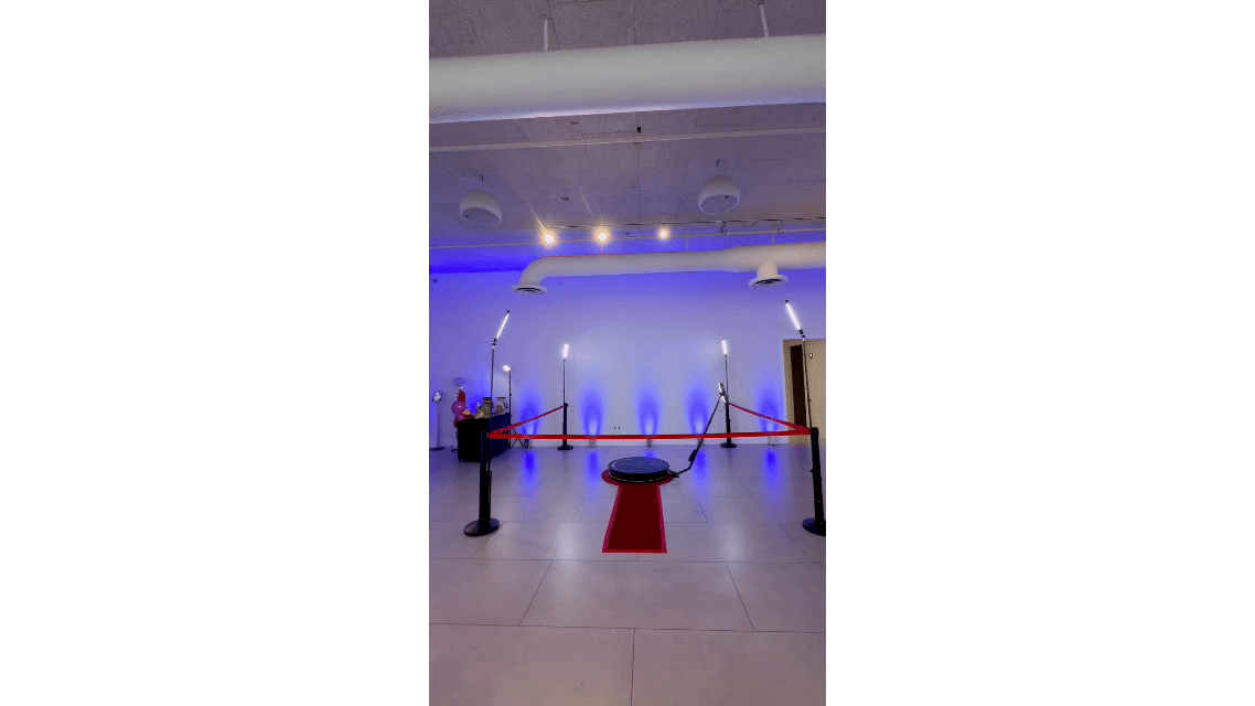 360 Photo Booth Large Event  • Ideal for 200+ Guests • $799
