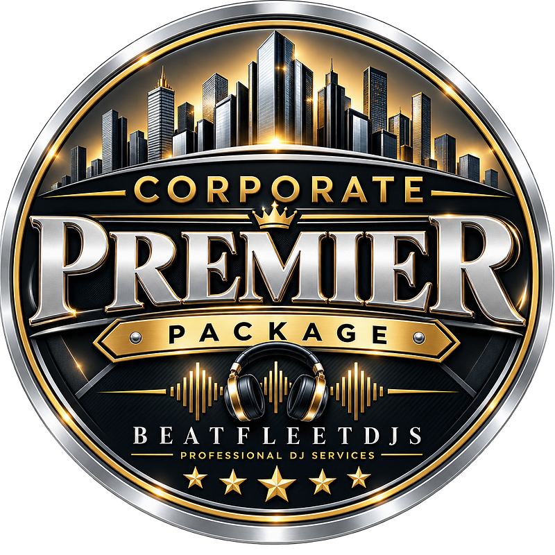 Corporate Premier DJ Package (NO HOSTING)