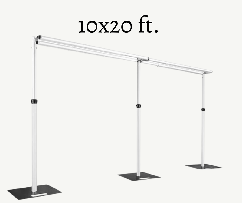 10x20 double crossbar back drop stand 