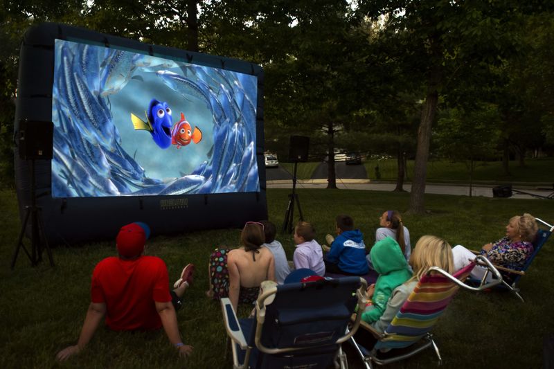 14 Feet - Backyard Inflatable Movie Screen Rental 