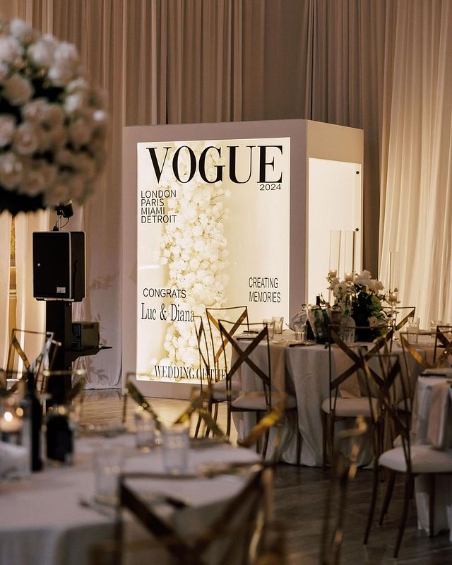 Luxury Magazine Cover Vogue Booth