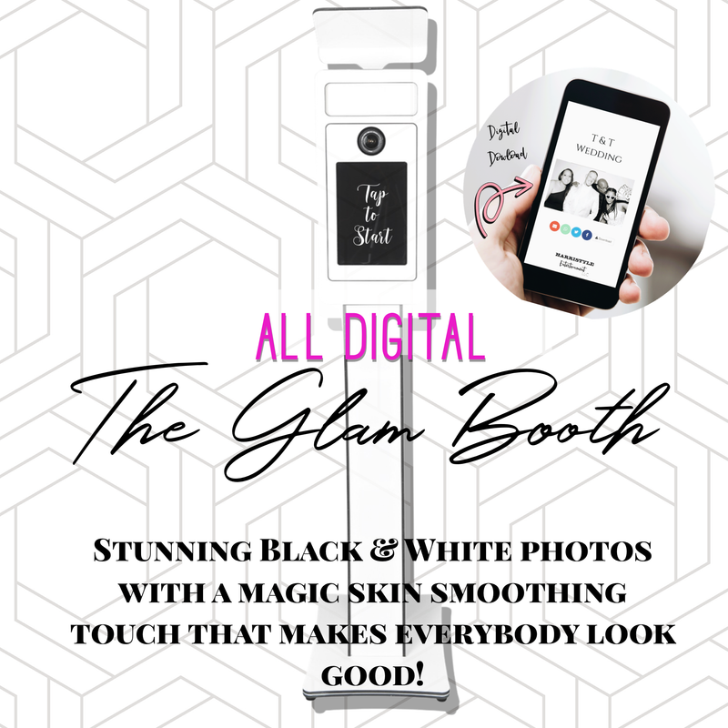 The All Digital Glam Booth - Black & White Photos - $500 for 4 hours! 