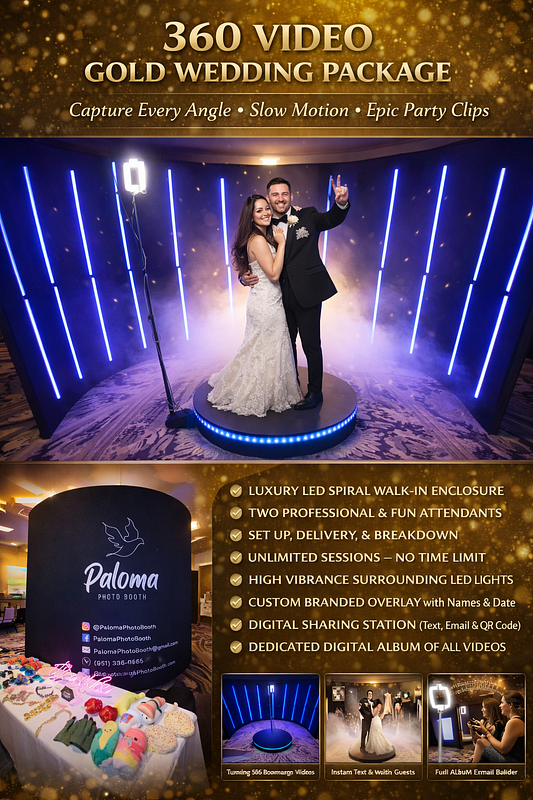 360 VIDEO BOOTH GOLD PACKAGE