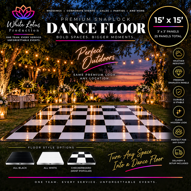 15′ × 15′ Outdoor Dance Floor