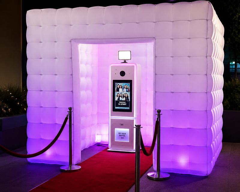 Inflatable LED Enclosure + Deluxe DUO Photo Booth