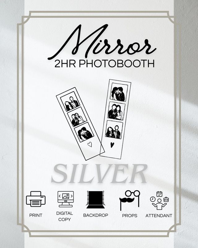 Mirror Photo Booth Silver Package