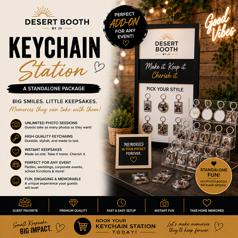 Keychain Station Experience (no photo booth service)