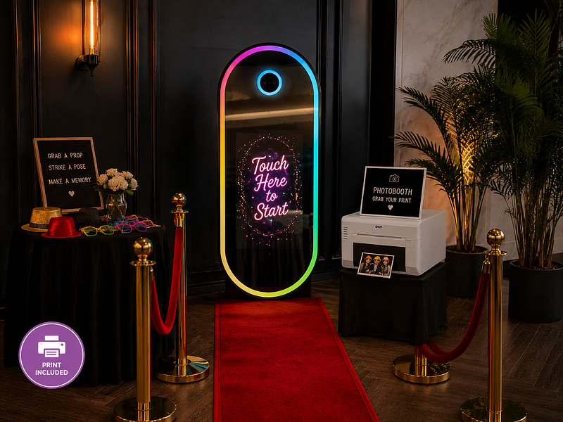 Magic Mirror  DSLR Photobooth (With Print)