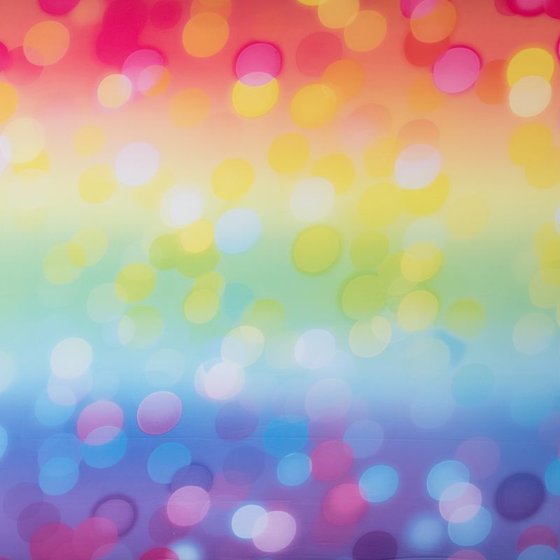 Rainbow Bokeh - Printed Tension Fabric