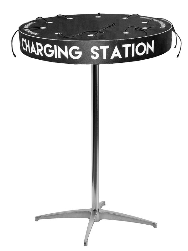 COCKTAIL TABLE CHARGING STATION WITH 10 CHARGING PORTS